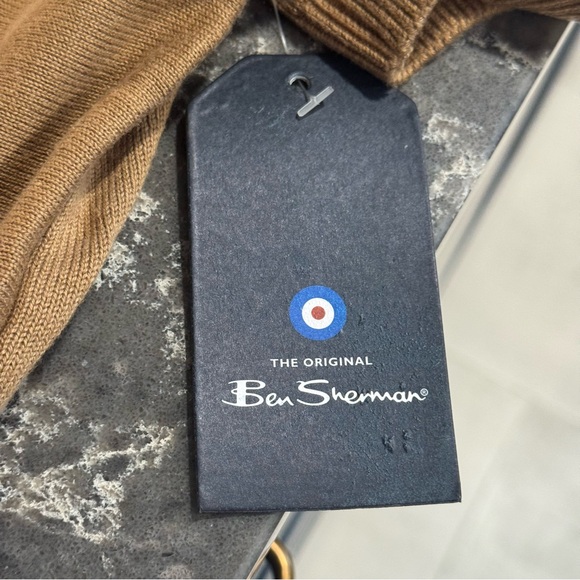 NWT Ben Sherman Tan Knit Polo - Picture 9 of 9